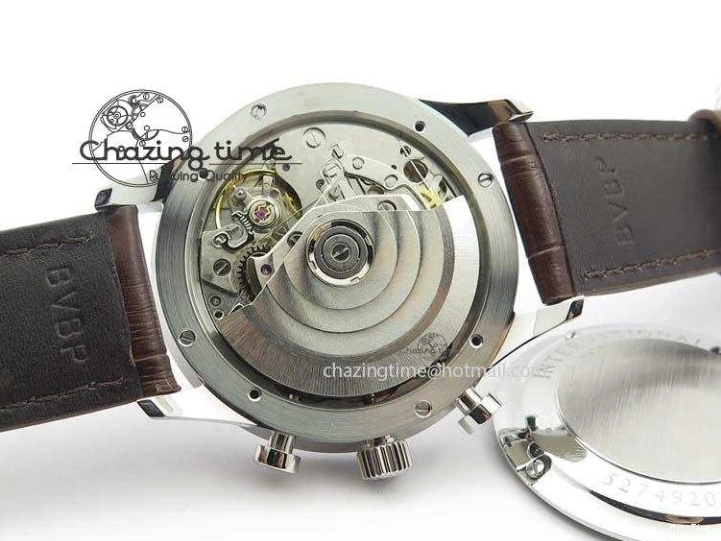 MIROTIME 0721 Supportive Portuguese Chrono IW371431 ZF 1:1 Best Edition Gray Dial On Brown Leather Strap A79350 (Slim Movement) 7261